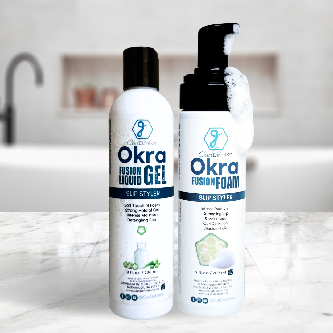 Okra Fusion Slip + Define Liquid Gel