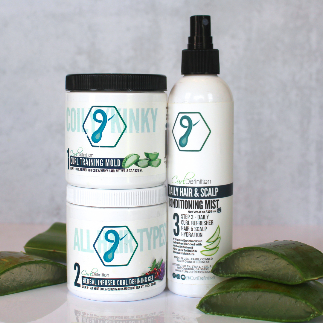 Curl Definition 3 Step System for COILY, Kinky & Tightly Curly Hair