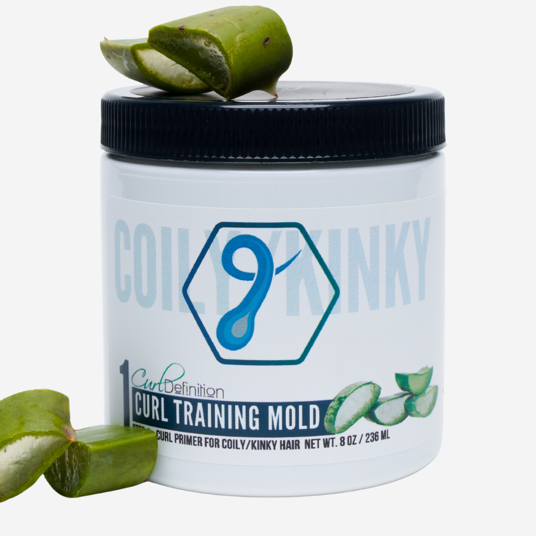Curl Training Mold, Primer For COILY, Kinky & Tightly Curly Hair, STEP 1