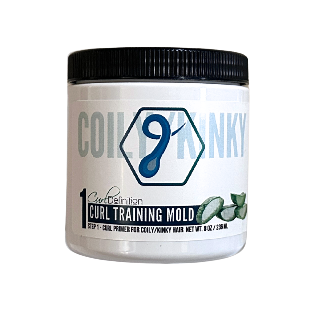 Curl Training Mold, Primer For COILY, Kinky & Tightly Curly Hair, STEP 1