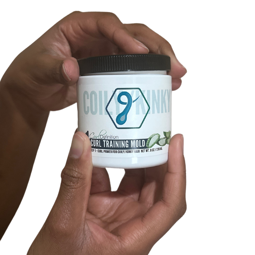 Curl Training Mold, Primer For COILY, Kinky & Tightly Curly Hair, STEP 1