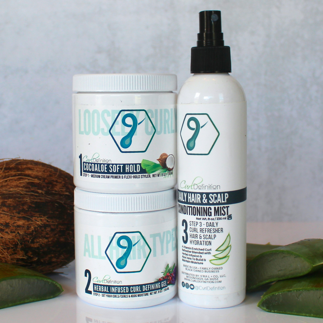 Curl Definition 3 Step System for CURLY Hair