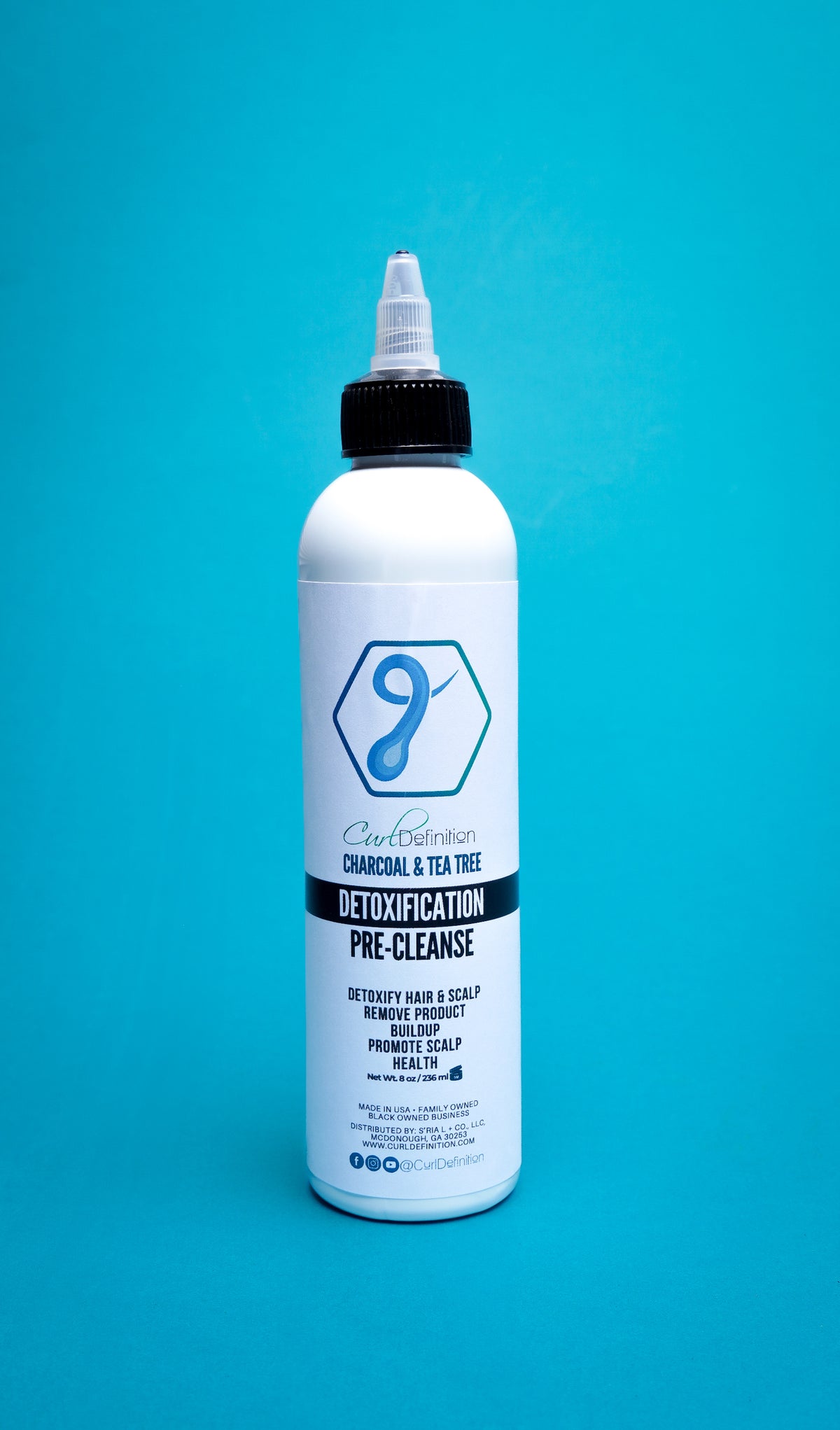 Curl Definition Charcoal Tea Tree Detoxification Pre-Cleanse