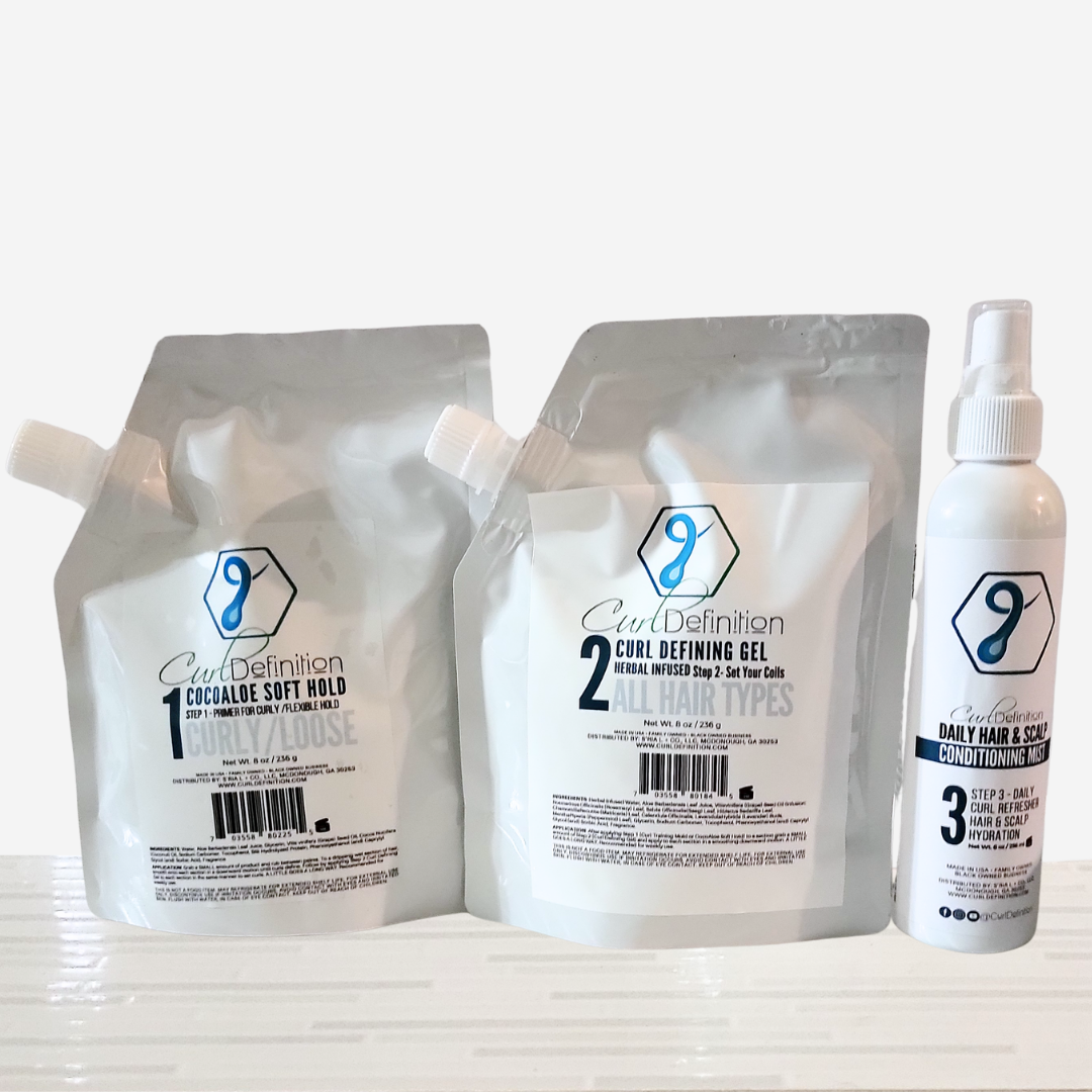 Curl Definition 3 Step System for CURLY Hair