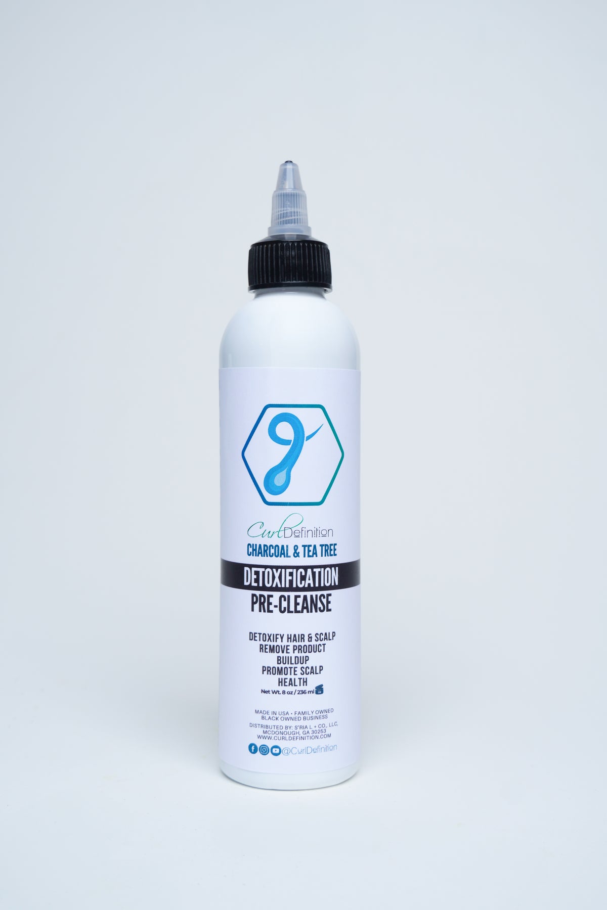 Curl Definition Charcoal Tea Tree Detoxification Pre-Cleanse