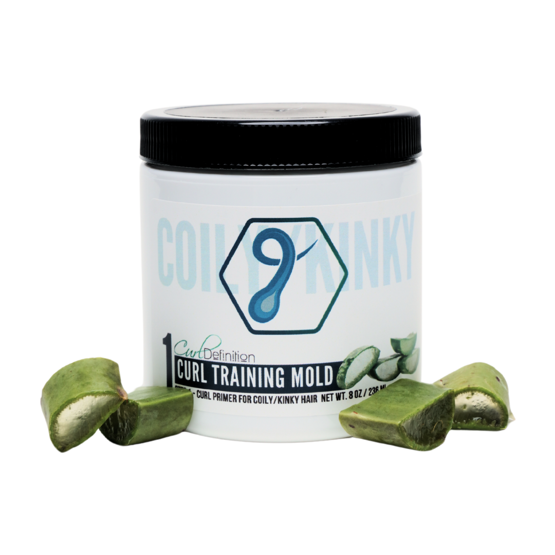Curl Training Mold, Primer For COILY, Kinky & Tightly Curly Hair, STEP 1