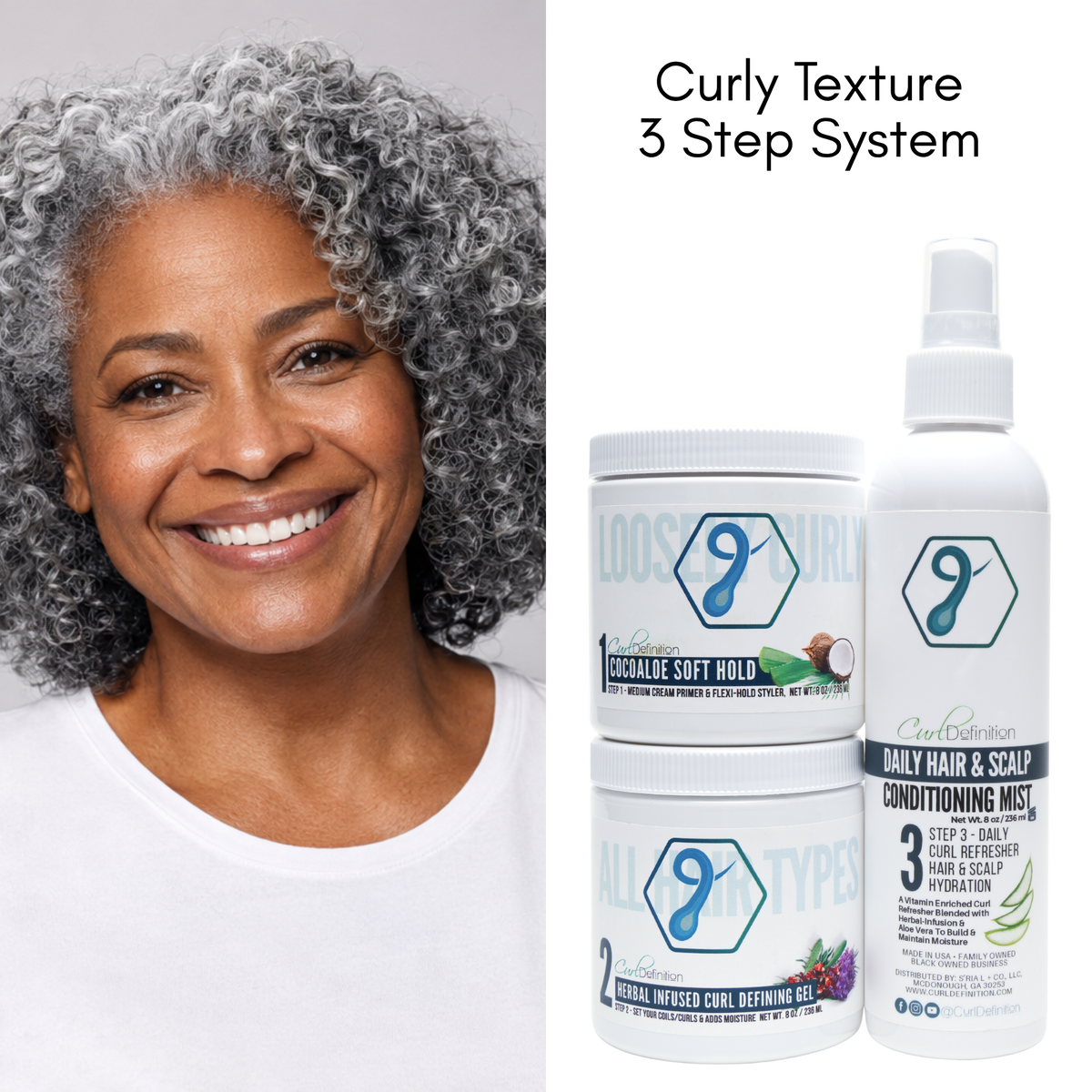 Coco Aloe Soft Hold, STEP 1, Primer For CURLY Hair