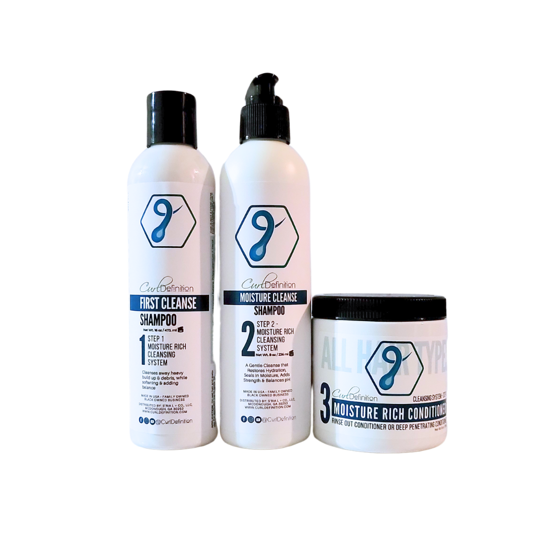 Curl Definition Moisture Rich Cleansing System Bundle