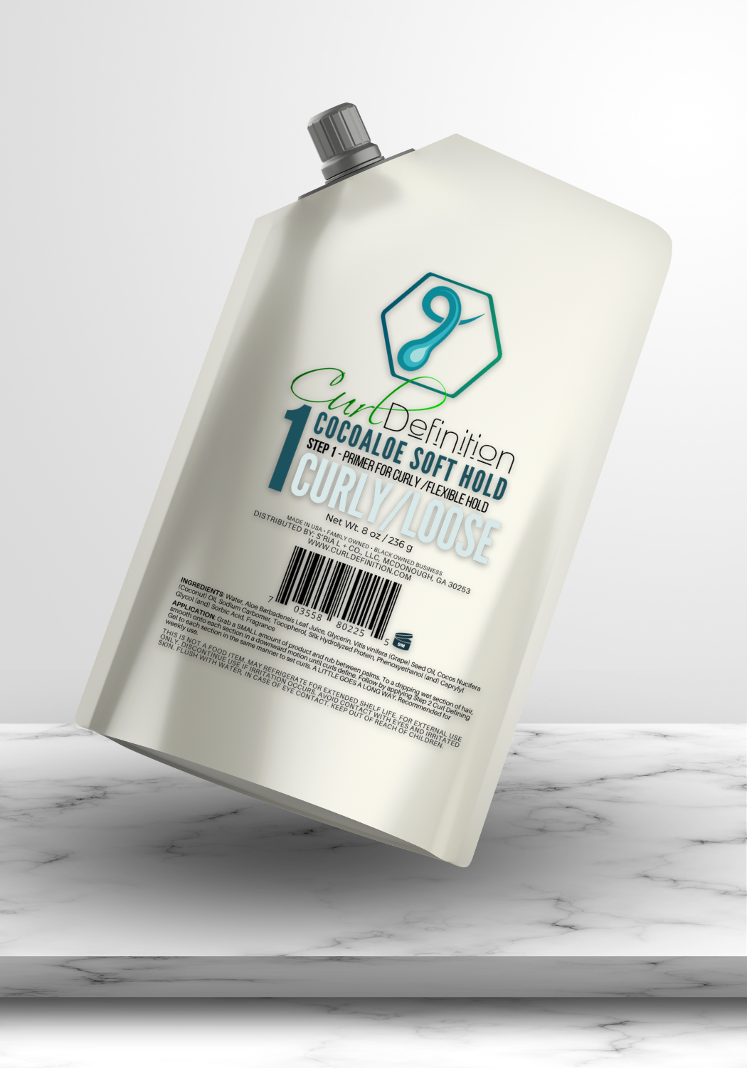 Coco Aloe Soft Hold, STEP 1, Primer For CURLY Hair