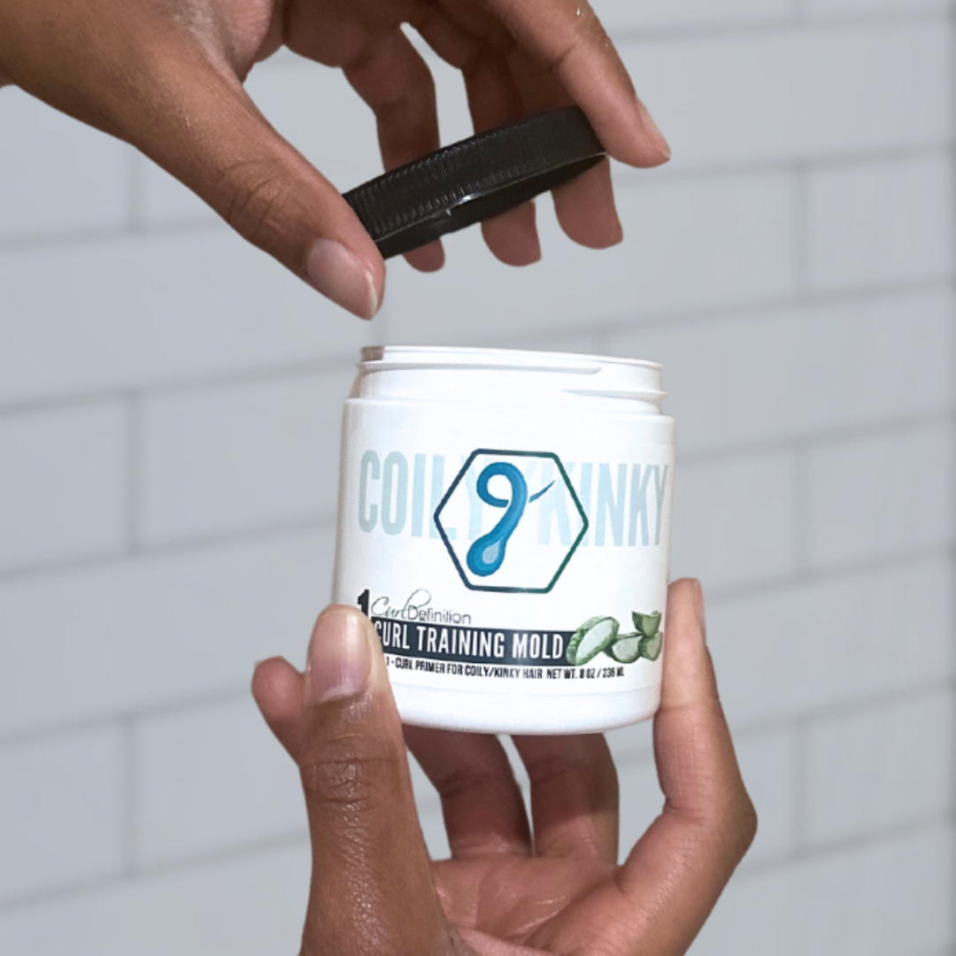 Curl Training Mold, Primer For COILY, Kinky & Tightly Curly Hair, STEP 1