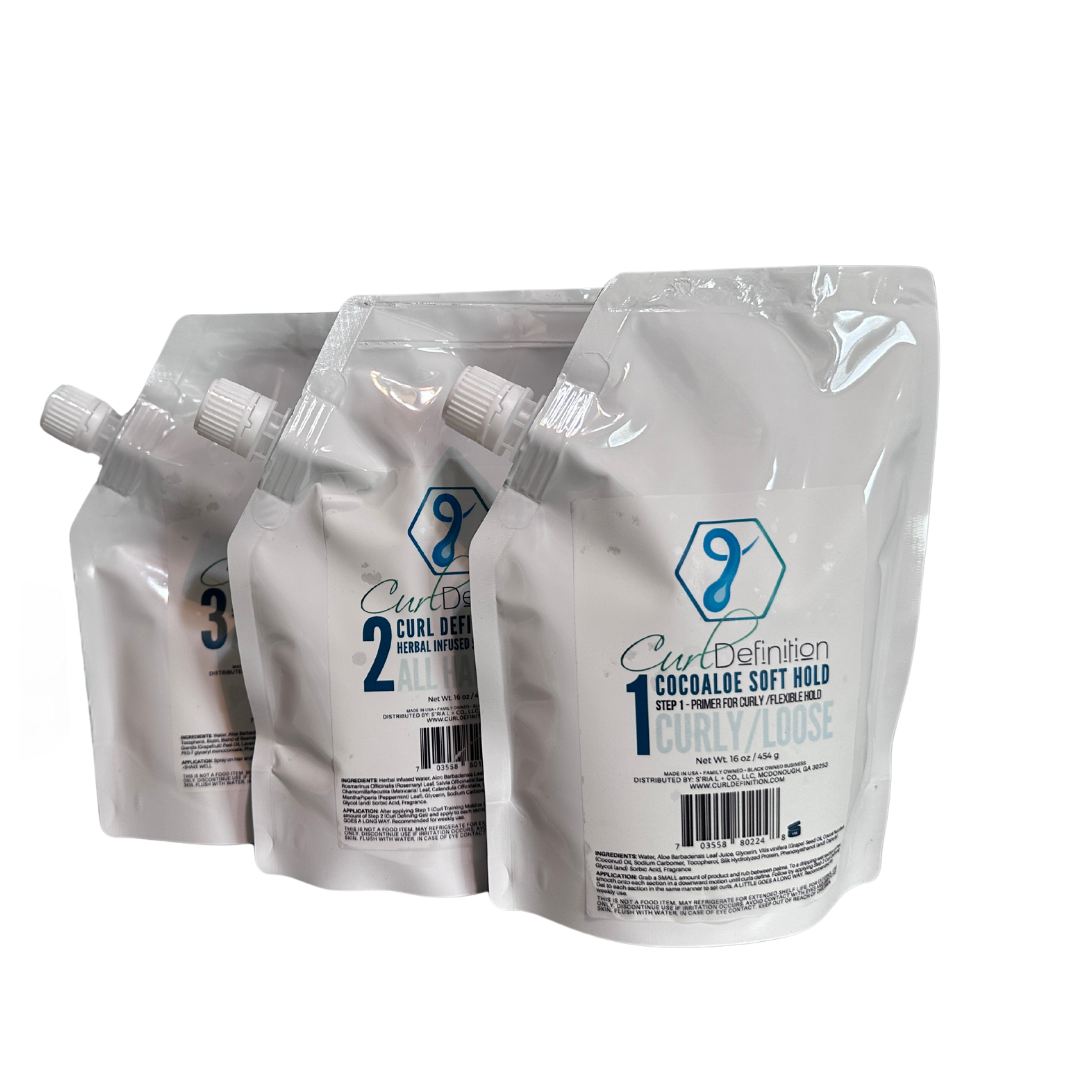 Curl Definition 3 Step System for CURLY Hair