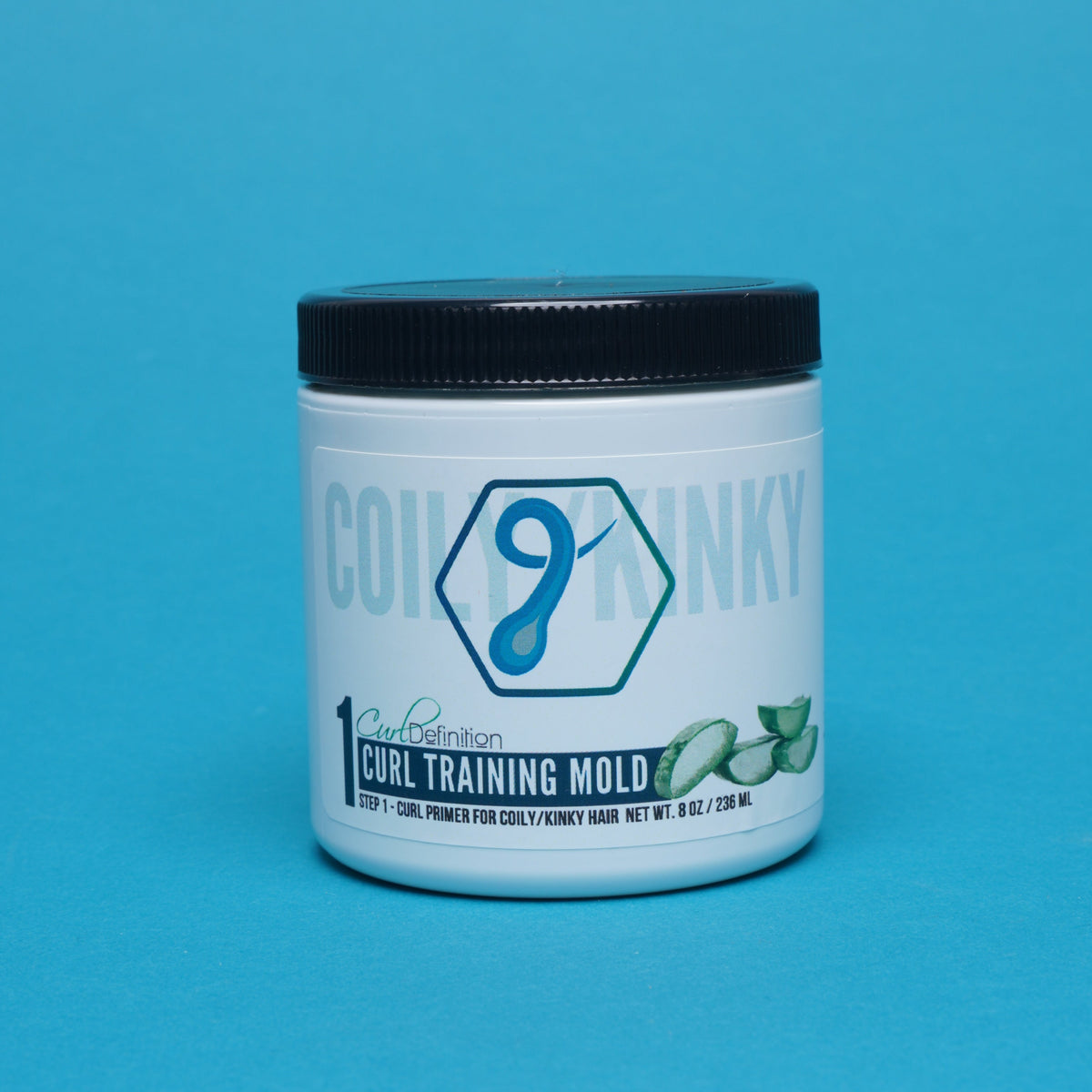 Curl Training Mold, Primer For COILY, Kinky & Tightly Curly Hair, STEP 1