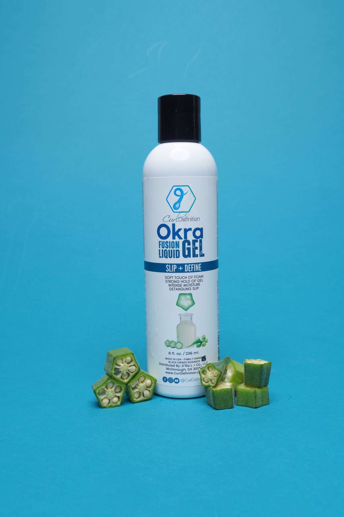 Okra Fusion Slip + Define Liquid Gel